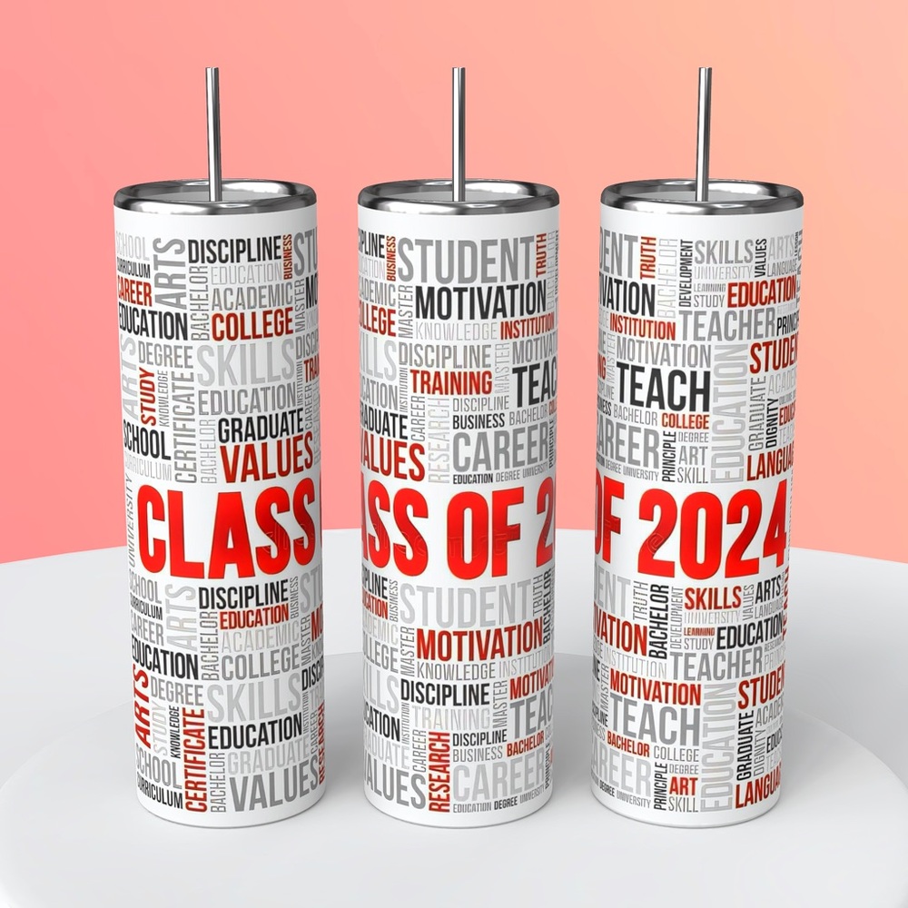 Customized 2024 graduate 20 oz tumbler